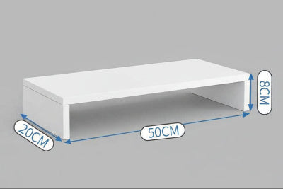 Support Ecran Bureau | ClearDesk™ blanc avec dimension