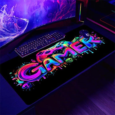 Tapis de souris gamer | Surface XXL Haute Précision fluoressent
