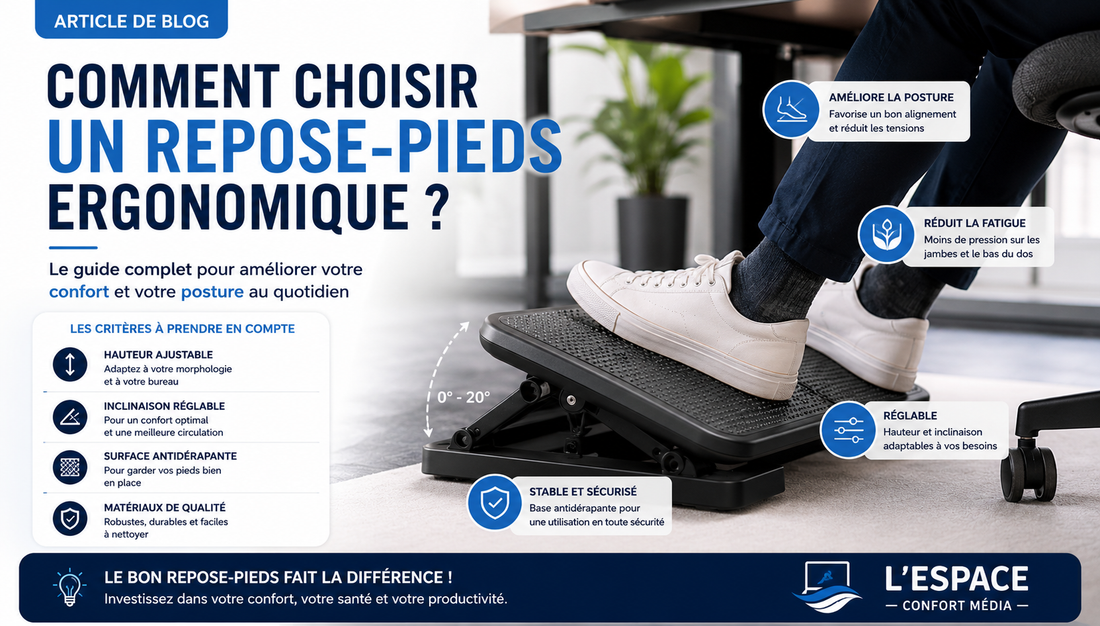 Comment choisir un repose-pieds ergonomique pour ton bureau ?