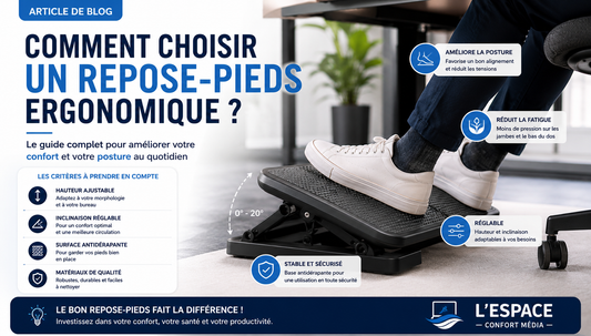 Comment choisir un repose-pieds ergonomique pour ton bureau ?