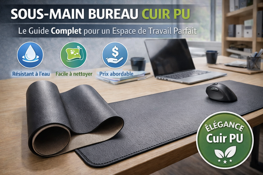 sous main bureau cuir 