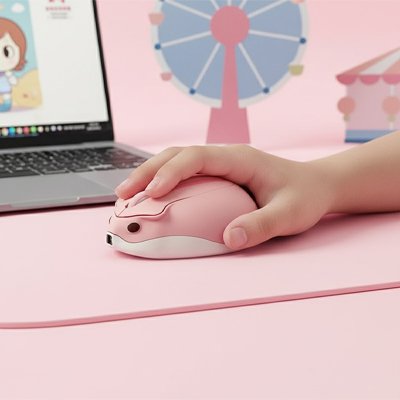 Bluetooth souris rose