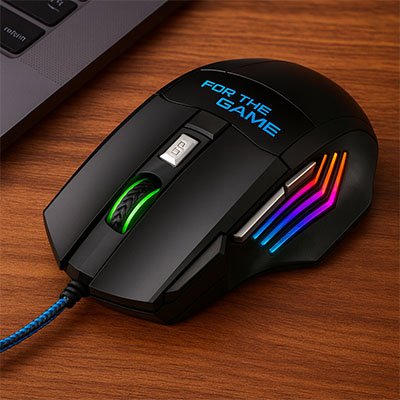 Souris filaire ergonomique | BattleMouse™ multicolore