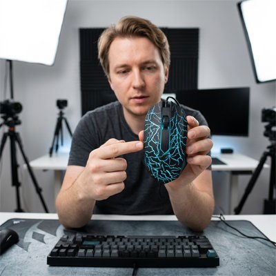 Souris pc | RGB Pulse™ avec mtif bleu