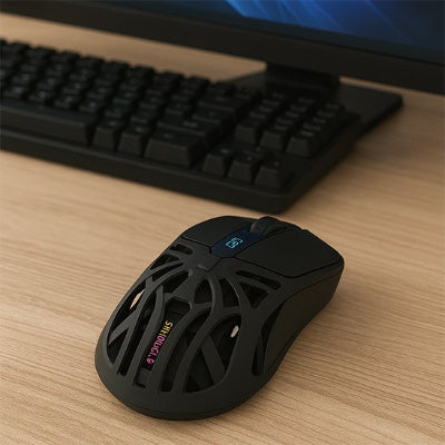 Souris sans fil gamer | PhantomSync™ noir sur bureau