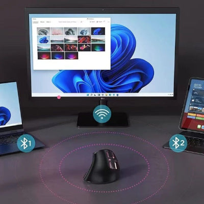 Souris verticale sans fil | ErgoPro connection multiple