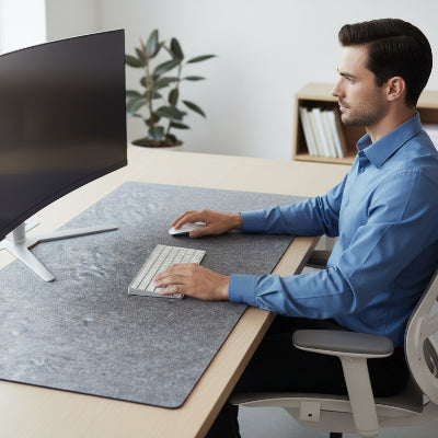 Sous main pour bureau homme a son bureau