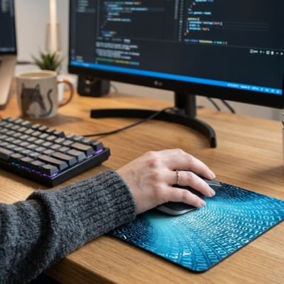Tapis de souris | StylePad™ vortex sur bureau