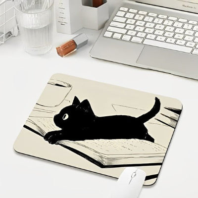 Tapis de souris chat | CatZen Pad™ chat sur livre