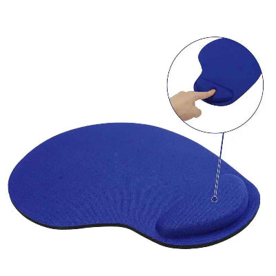 Tapis de souris bleu foncé avec repose poignet