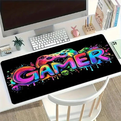 Tapis de souris gamer | Surface XXL Haute Précision sur bureau blanc