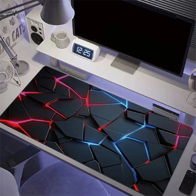 Tapis de souris pour gamer | HoloGrid™ sur bureau blanc