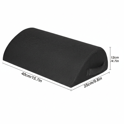 bureau-repose-pieds forme demi-goutte d'eau avec ses dimensions