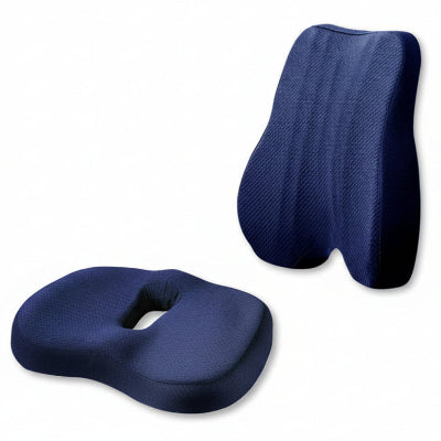 ensemble coussin de chaise bleu 