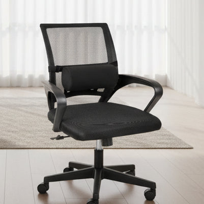 coussin ergonomique pour le dos | SmartComfort™ sur chaise de bureau noir 