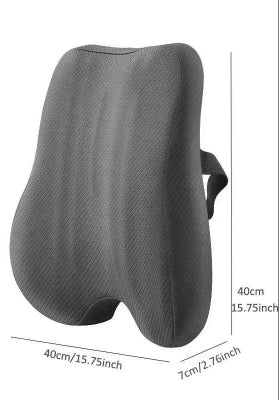 coussin lombaire gris avec ses dimensions