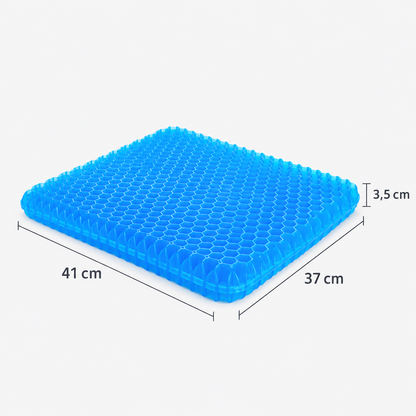 Coussin de siège en gel HoneyGel 3,5 cm — dimensions 41 × 37 cm