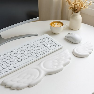 Repose poignet clavier blanc