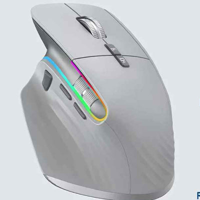 souris ergonomique sans fil grise