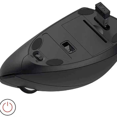 souris verticale ergonomique vue dessou avec interrupteur