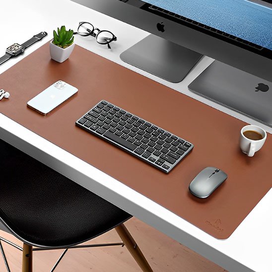 Sous main bureau brun