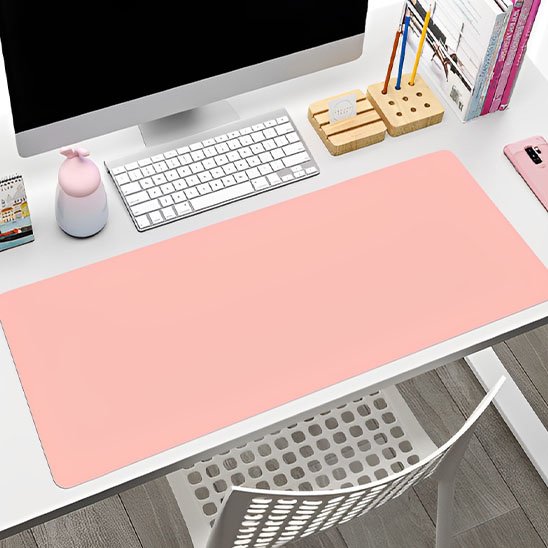 Sous main bureau rose