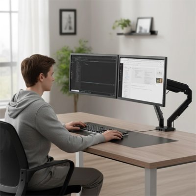 Support écran PC | Ergonomique réglable - L'Espace Confort Média