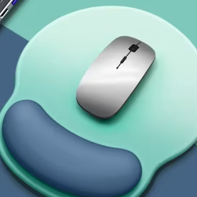 tapis de souris ergonomique aqua bleu