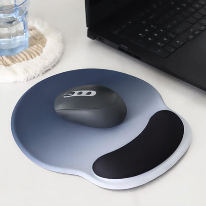 Tapis de souris silicone Contraste noir et gris avec une souris sur un bureau