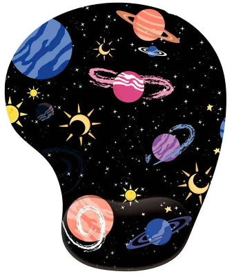 tapis de souris ergonomique cosmos multicolore